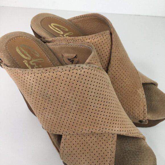 Sbicca Declan Perforated Wedge Sandal 40 - Picture 4 of 12